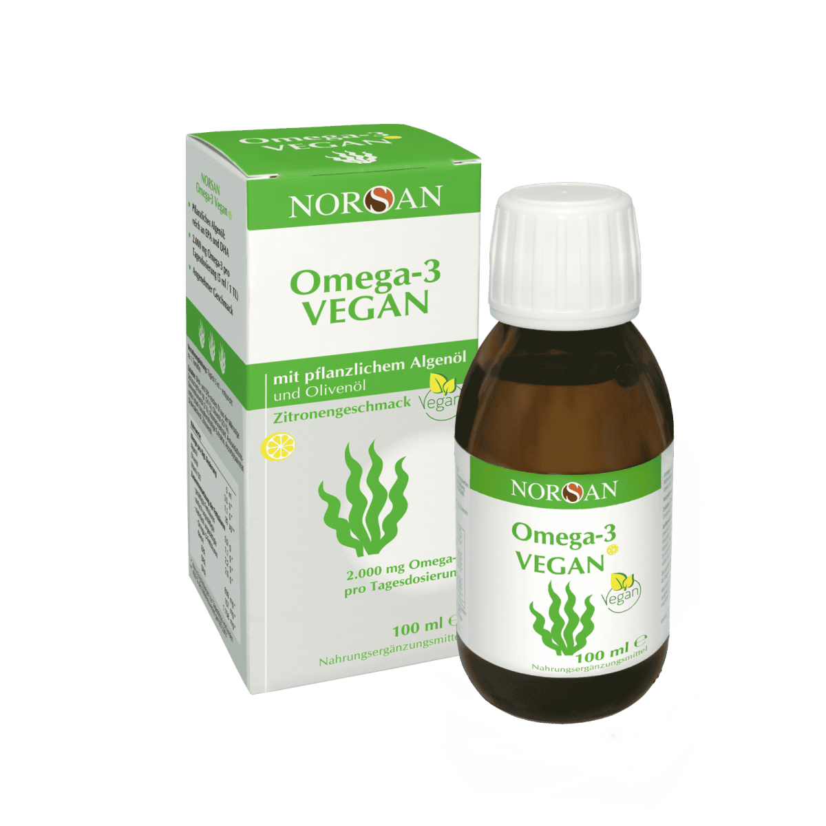 OMEGA-3 VEGAN aus Algenöl, 100 ml ÖL